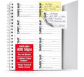 The Spoiled Office Tardy Slip Book with Carbonless Duplicates 400 Pcs - 2 3/4"x3 3/4"- Easy Tracking Log Book for School Carbon Copy, School Supplies, Office Supplies for Desk, Spiral Bound