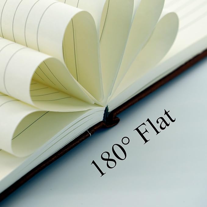 SLFreMint Premium Hardcover Executive Notebook with Pen and Pen Holder Clip, Card Pockets, 240 Pages, College Ruled, 80GSM, Leather Note Book for Work, Study, Diary and Other Scenarios, Suitable Journal for Both Men and Women