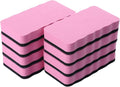 Dry Erase Erasers, 8 Pack Magnetic Whiteboard Eraser Chalkboard Eraser Dry Eraser for Classroom Office and Home (8pcs Pink)