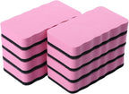 Dry Erase Erasers, 8 Pack Magnetic Whiteboard Eraser Chalkboard Eraser Dry Eraser for Classroom Office and Home (8pcs Pink)