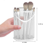 Delifox 2 Pack Pen Holder Mesh Round Pencil (White)