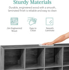 Best Choice Products 8-Cube Storage Organizer, 11in Shelf Opening, Bookcase, Display Shelf, Customizable w/ 3 Removable Back Panels – Dark Gray