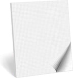 321Done Double Sided Graph Paper Notepad, 0.20 Grid, 8.5x11, Made in the USA, Quad Ruled Pad for Writing, Drawing, Sketching, Journaling, Planning (50 Sheets) Thick Paper, Squares on Both Sides