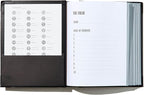 Savor | The Folio™ Document Organizer 2025 Edition | Premium Life Binder Acid-Free Custom Dyed Cloth-Bound Accordion Organizer w/ 10 Expandable Pockets | File Folders for Home Organization (Black)