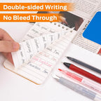 WeLiu Pocket Notebook Bulk 3x5 Inch, 42 Packs Mini Top Bound Spiral Notepad, Memo Pads 6 Colored 60Sheets/120Pages (80GSM), Small Notepads for Listing, Planning, Note Taking