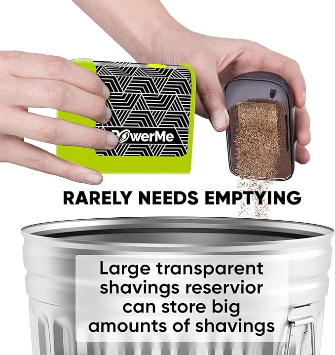 Battery-Operated Electric Pencil Sharpener for Kids, School, Home, Office - for No. 2 Pencils and Colored Pencils