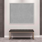 Amanti Art Silver Framed Magnetic Board 43x51 Oversize Vision Board for use with Magnets, 100% Metal Sheet to Display Items as Office Decor or for Home Organization in mudroom, Kitchen or Kids Room