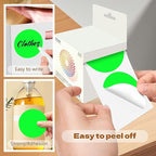 3 Inch Round Color Coding Labels (500 per Roll) - Colored Dot Stickers Round Labels for Inventory, Warehouse, Office Organizing - Fluorescent Green Circle Stickers