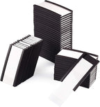 LLPT Magnetic Label Holder 2” x 1” 50 Packs C Channel 300g White Paper Cards Protective Film Strong Removable for Shelf White Board Toolbox Metal Wall Cabinet Drawer(MH2150)