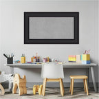 Amanti Art Black Framed Magnetic Board 17x29 Small Vision Board for use with Magnets, 100% Metal Sheet to Display Items as Office Decor or for Home Organization in mudroom, Kitchen or Kids Room