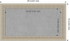 Amanti Art Silver Framed Magnetic Board 16x28 Small Vision Board for use with Magnets, 100% Metal Sheet to Display Items as Office Decor or for Home Organization in mudroom, Kitchen or Kids Room