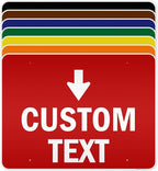 Custom Arrow,Custom Directional Sign, Down Arrow,36x48 Inches, Reflective, Rust Free DiBound, Fade Resistant, Made in USA by My Sign Center