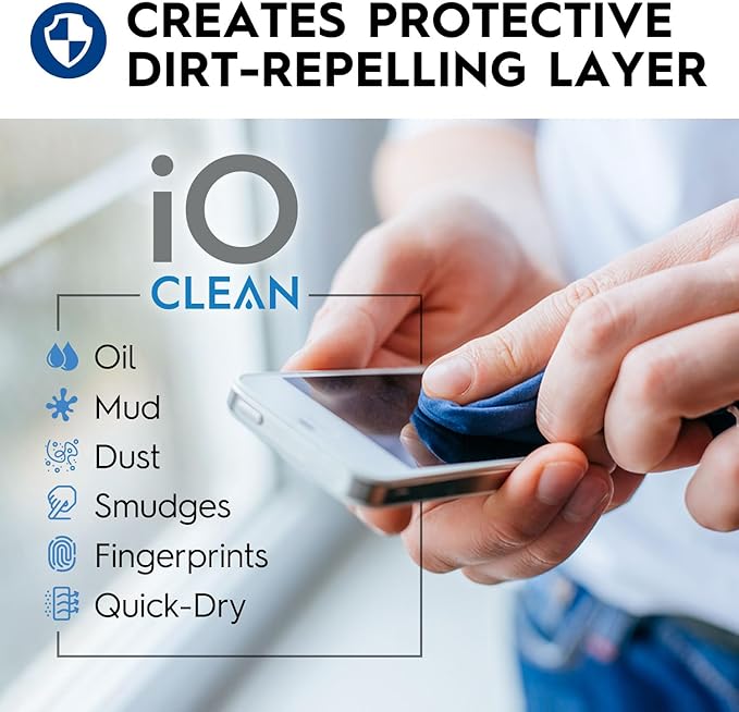 Screen Cleaner Spray (16oz+16oz) – Best Large Cleaning Kit for LCD LED OLED TV, Smartphone, iPad, Laptop, Touchscreen, Computer Monitor, Other Electronic Devices – 2 Microfiber Cloths and 4 Nozzles