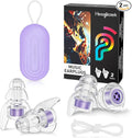 Hearprotek Concert Ear Plugs, 2Pairs Reusable high Fidelity Musician Ear Plugs for Concerts Loud Music-Noise Reduction Ear Protection earplugs for Rave,Festival,Music,Tinnitus Relief