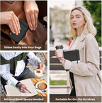 Lined Notebook Journals for Writing 5.5 x 8.2 inches, 160 Pages A5 Size with Expandable Pocket, Hardcover Notebooks for Work, 100GSM Paper (Classic Black 8 Packs)