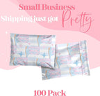 Pretty Package Store 6x9 Designer Poly Mailer 100 Pack Heavy Duty Waterproof Self Seal Shipping Bags for Small Business Large Mailing Envelopes Bulk Tear Resistant Packaging Cowgirl Boots Western
