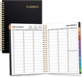 SUNEE 2026 Appointment Book, Quarter-Hourly, Weekly & Monthly - from January 2026 - December 2026, 6.4"x8.3" Weekly Planner, Flexible Cover, Note Pages, Pockets, Bookmark, Spiral Binding, Black