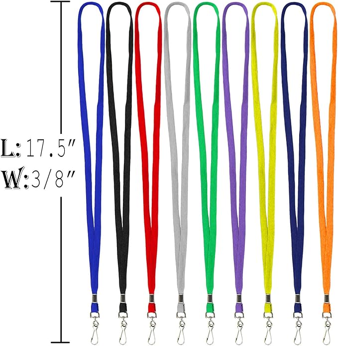 Ollain Badge Lanyards Flat Lanyard Swivel Hooks Neck Bulk lanyards with Clip