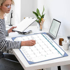 Desk Calendar 2026, KOPEESY New Year Large Desk Calendar with Desktop Mat, 18 Months from January 2026 - June 2027, 22” x 17” Desktop Monthly Planner for Home or Office School