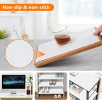 Shelf Liners for Kitchen Cabinets Drawer Liner Non Adhesive Cupboard Mat EVA Material Waterproof Refrigerator Mats Washable Fridge Liner for Cupboard and Desks Liner White 11.8 x 236.2 Inches