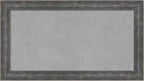 Amanti Art Grey Framed Magnetic Board 15x27 Small Vision Board for use with Magnets, 100% Metal Sheet to Display Items as Office Decor or for Home Organization in mudroom, Kitchen or Kids Room