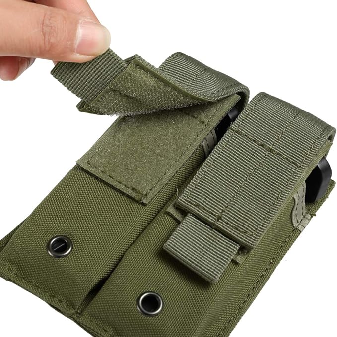 Tactical Single/Double Pistol Mag Pouch Outdoor Molle Open-Top Magazine Pouch for Glock M1911 92F