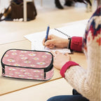 Pardick Flower Daisy Pencil Case，Big Capacity Pencil Pouch Coin Pouch Stationery Organizer For Teen School
