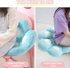 Ditucu Cat Paw Cushion Kawaii Chair Cushions 27.5 x 23.6 inch Cute Stuff Seat Pad Comfy Lazy Sofa Office Floor Pillow for Gaming Chairs Room Decor Blue