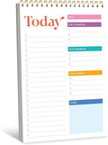 To Do List Notepad, Daily Planner Notebook with 52 Tear-off Sheets, Undated Writing Organizer for Daily Tasks and Goal, Coiled Task Track Checklist Productivity Pad for Office, Classroom, Home, School