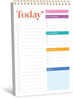 To Do List Notepad, Daily Planner Notebook with 52 Tear-off Sheets, Undated Writing Organizer for Daily Tasks and Goal, Coiled Task Track Checklist Productivity Pad for Office, Classroom, Home, School