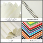 Leelosp 12 Pack Small Spiral Notebook 5 x 7 Inch Lined College Ruled Spiral Journal Wire Bound Notebook Kraft Cover, 120 Pages for Work Students Office Business (Rainbow)