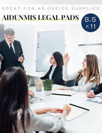 6 Pack 8.5 x 11 Legal Pads for Office Supplies Paper Pads 8.5 x 11 White Note Pads for Work Lined Writing Pads Notebook White Legal Pads Wide Ruled Notepads 30 Sheets Per Writing Pad Legal Note Pad