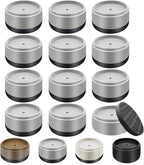 Furniture Risers Bed Risers Heavy Duty 1 inch, 2 inch, 3 inch, 4 inch Round Adjustable Bed Lifts Riser for Desk Legs Table Couch Sofa Chair Refrigerator Washing Machine (1 Inch, Gray, 12 Pack )
