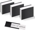 Realth C Channel Magnetic Label Holders 50 Pack 0.78" x 2" - Magnetic Name Tags for Lockers,Shelving, Bins, Library, Supermarket