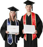 GraduationMall 8.5"x11" Smooth Padded Diploma Cover Certificate Holder White,2-Packs