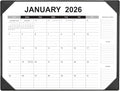 Desk Calendar 2026-2027 with Desk Mat – 22" x 17" Large Desk Pad Calendar Runs from January 2026 to June 2027, Office Supplies Desktop Calendar with To-Do, Notes & Goals Sections, for Office Planning or Organizing
