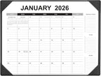 Desk Calendar 2026-2027 with Desk Mat – 22" x 17" Large Desk Pad Calendar Runs from January 2026 to June 2027, Office Supplies Desktop Calendar with To-Do, Notes & Goals Sections, for Office Planning or Organizing