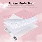 Metronic 500PC Bubble Mailers 8.5X12 Inch Light Pink Waterproof Padded Envelopes,Self-Seal Bubble Mailers Cushioning Bubble Envelopes for Shipping,Jewelry Makeup Supplies, Packaging Bulk