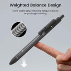 JIMMIDDA 8Pcs Black Gel Pens - 0.7mm Medium Point Black Ink Pens | Smooth Writing - Quick Drying Retractable Pen for Men Women (Classic - 8Pcs)