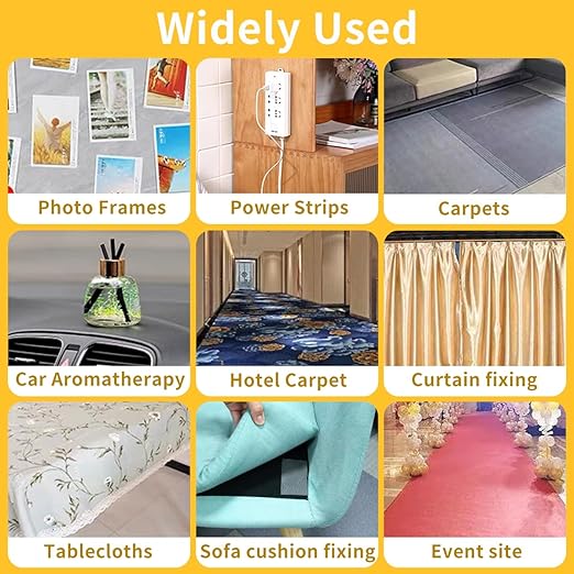 KAIYUER 3.2in x 66FT,Double Sided Fabric Tape Heavy Duty,Strong Double Sided Tape for Clothes,Crafts,Walls and Woodworker,No Glue Residue High Stickness Mounting Tape