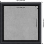 Amanti Art Black Framed Magnetic Board 23x23 Medium Vision Board for use with Magnets, 100% Metal Sheet to Display Items as Office Decor or for Home Organization in mudroom, Kitchen or Kids Room