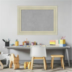 Amanti Art Silver Framed Magnetic Board 21x29 Medium Vision Board for use with Magnets, 100% Metal Sheet to Display Items as Office Decor or for Home Organization in mudroom, Kitchen or Kids Room