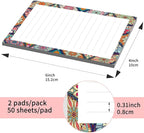 SXboxing Sticky Notes 4X6 Inches, 2 Pack Large Cute Self-Stick Pads, Bright Funny Memo Pads Easy to Stick for Home, Office Luxury Mandala