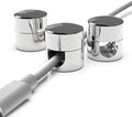 ICONIT Cable Anchors for Desk Organization | Premium Aluminum Cord Organizers | Charger + Cable Management Clips for Home & Office | Stylish, Sturdy, & Functional | (3 Pack) (Silver)