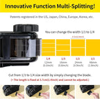 [TENDO°] Multi-Section Tape Dispenser ZO-508: Innovative Cutter for Custom Tape Width (Black)