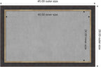 Amanti Art Black Framed Magnetic Board 29x45 Large Vision Board for use with Magnets, 100% Metal Sheet to Display Items as Office Decor or for Home Organization in mudroom, Kitchen or Kids Room