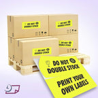NextDayLabels - 8-1/2 x 11 Neon Color High Light Fluorescent Labels for Laser & Inkjet Printer (Yellow Fluorescent, 4-1/4" x 11" - 2 Per Page | 50 Labels)