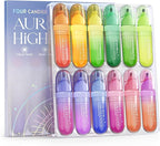 Four Candies 12 Pcs Highlighters Assorted Colors, Cute Pastel Highlighter Set, Dry Quickly, Soft Chisel Tip, No Bleed Highlighter, Aesthetic Highlighters fo Purple Christmas Gifts
