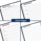 AT-A-GLANCE 2024 Weekly & Monthly Planner, 7" x 8-3/4", Medium, Refillable, Executive, DayMinder, Black (G5450024)