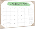 Desk Calendar 2026 – 18-Month Desktop Calendar from Jan 2026–Jun 2027, for Office, School & Home Use – Large Teacher Desk Calendar 22x17 (Apricot)